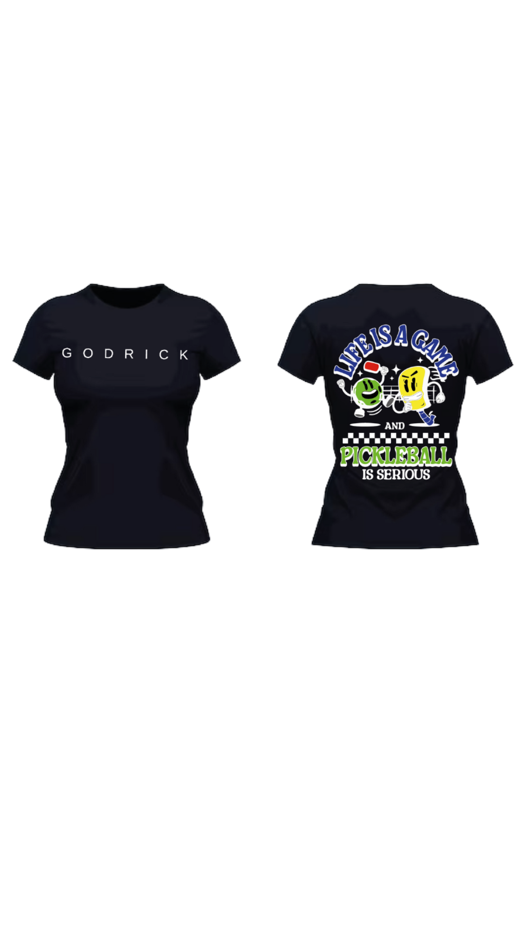 Camiseta Negra Life is a Game Mujer