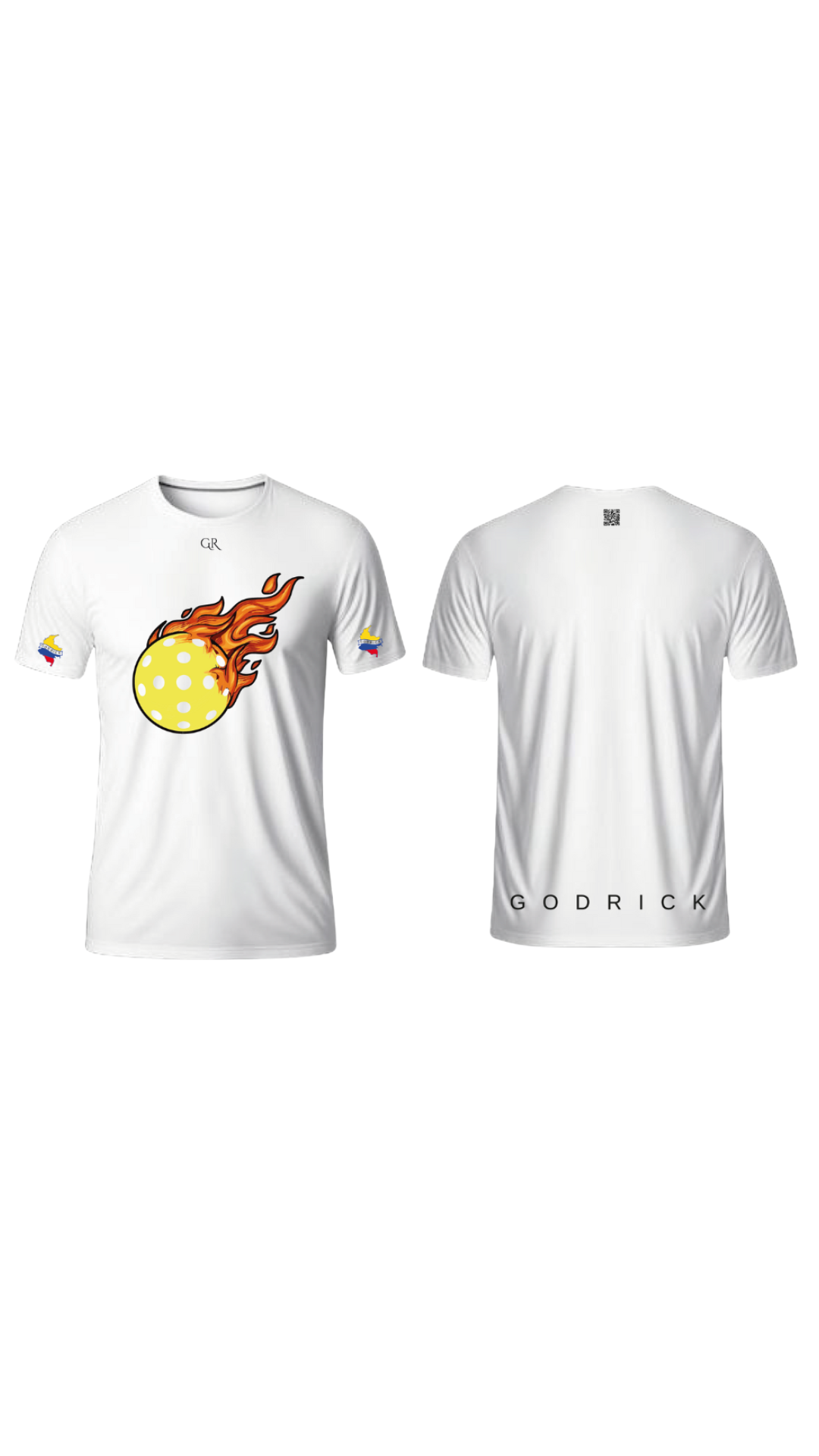 Camiseta Blanca Fuego Hombre